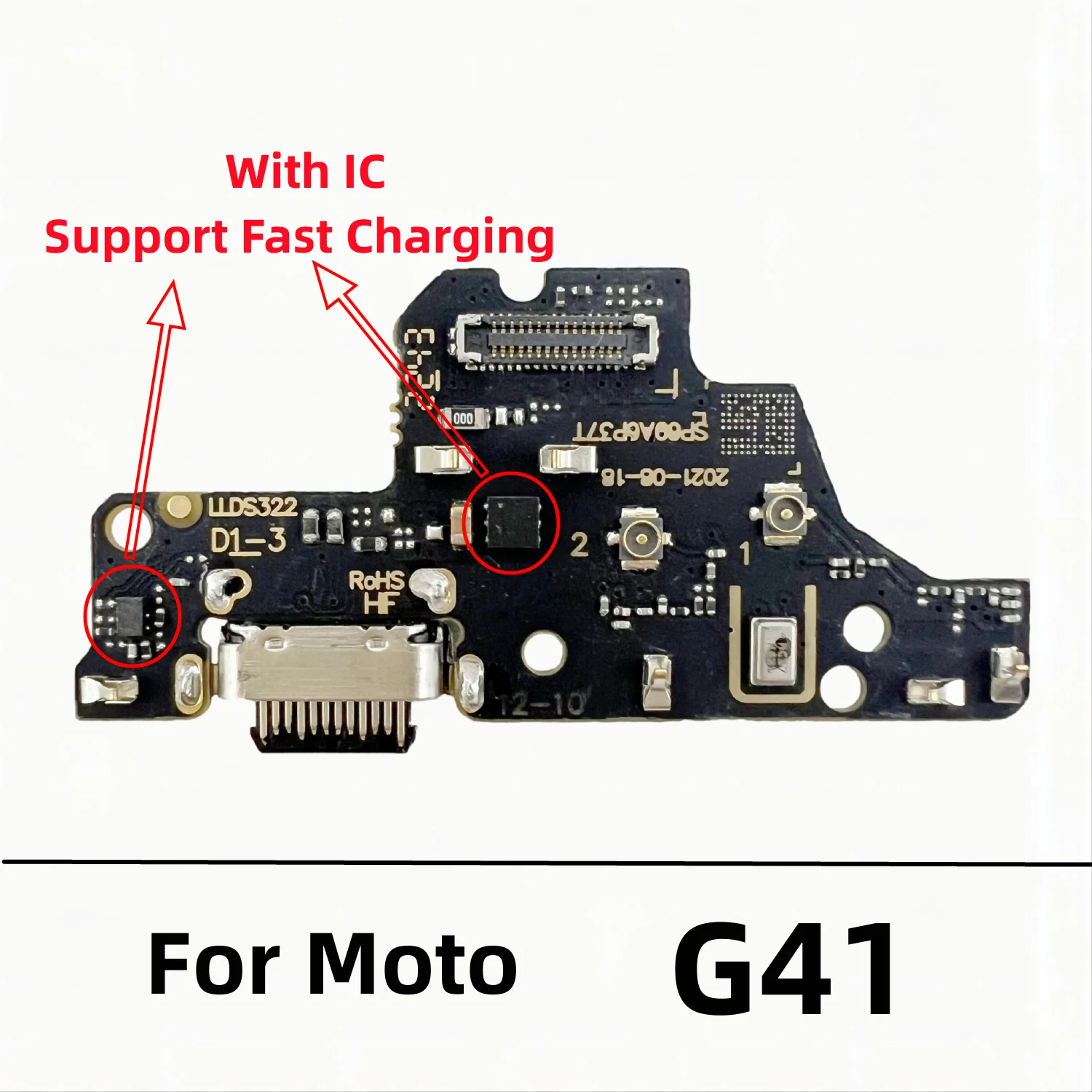 USB Charger Dock Connector Board Charging Port Flex Cable For Motorola Moto G10 G20 G50 G60 G60s G100 G31 G41 G71 G82 G22 G200