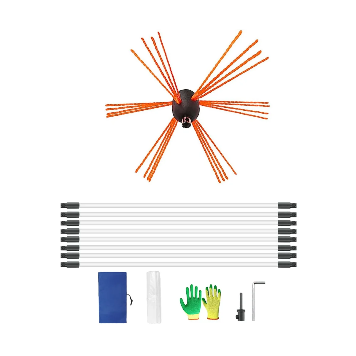 ChimneyBrushKitChimneySweepKitRigDrivenChimneyCleaningTool