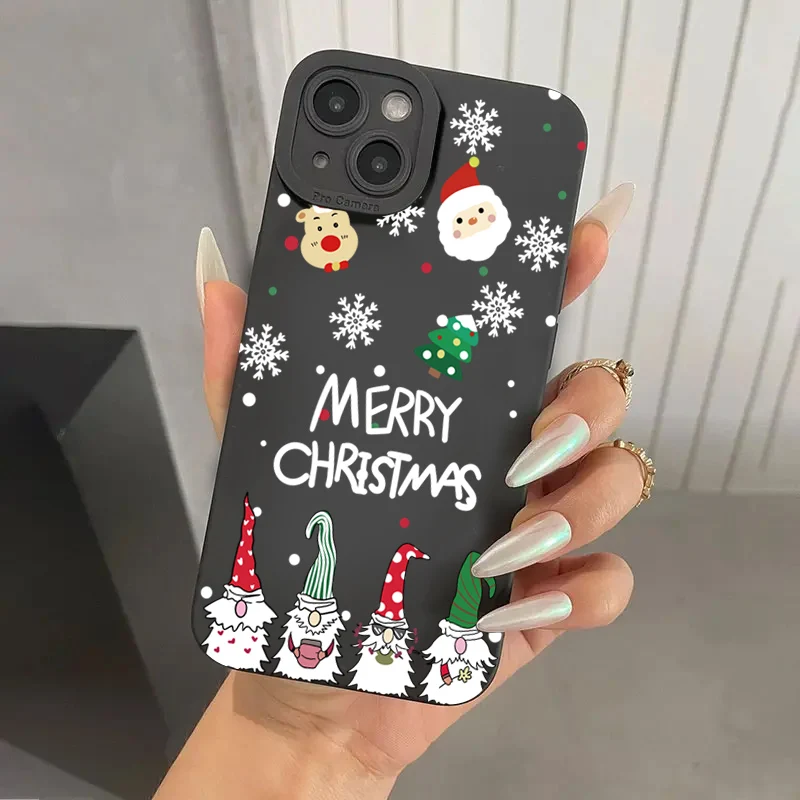 Festive Christmas Tree Soft Silicone Phone Case