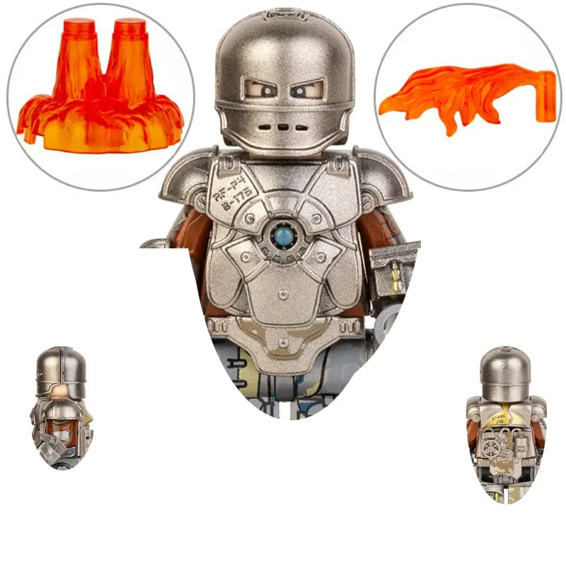 New CQ01-A DY101-104 AF321-326 Super Hero Puzzle Toy Mark MK1 Armor Assembly Block Man Toy