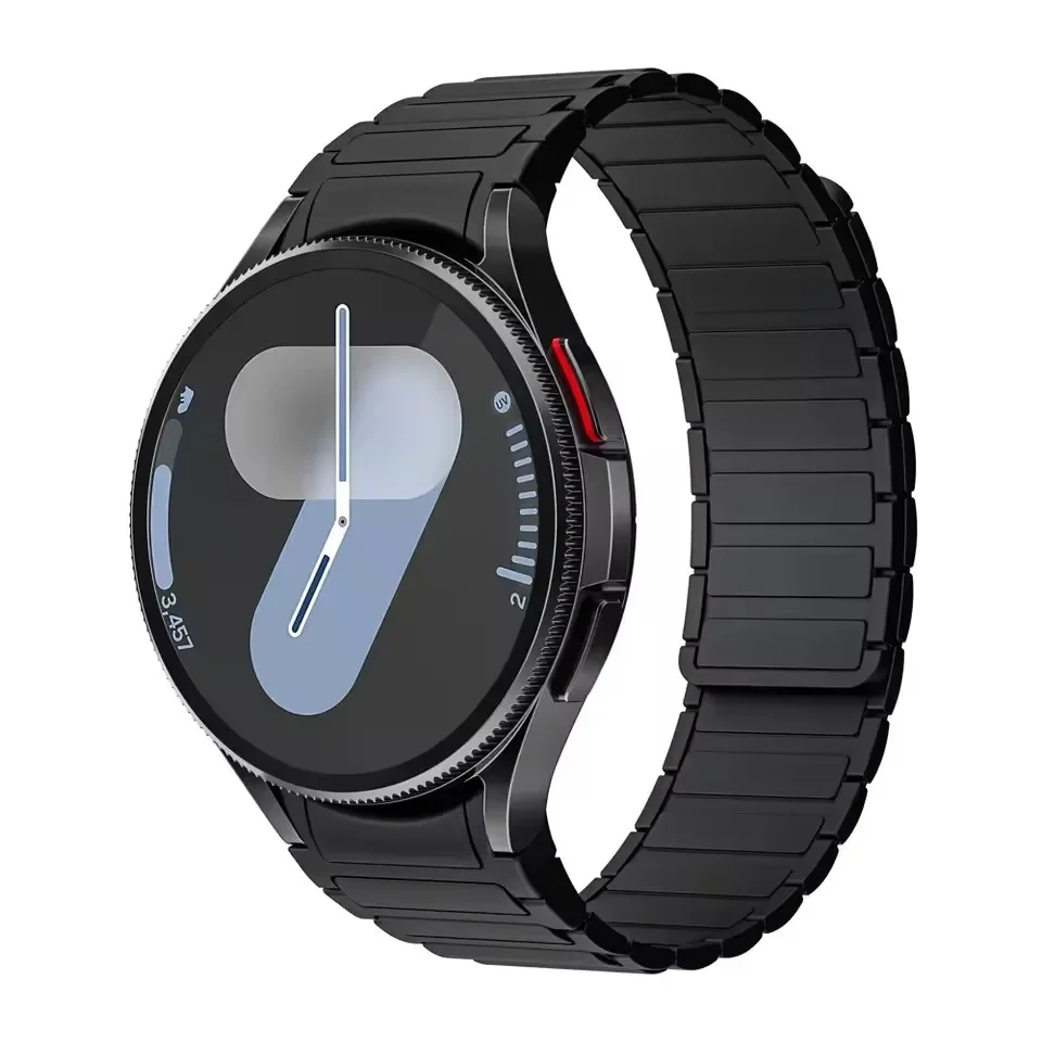 Silicone Magnetic No-Gap Sport Watch Strap Bracelet