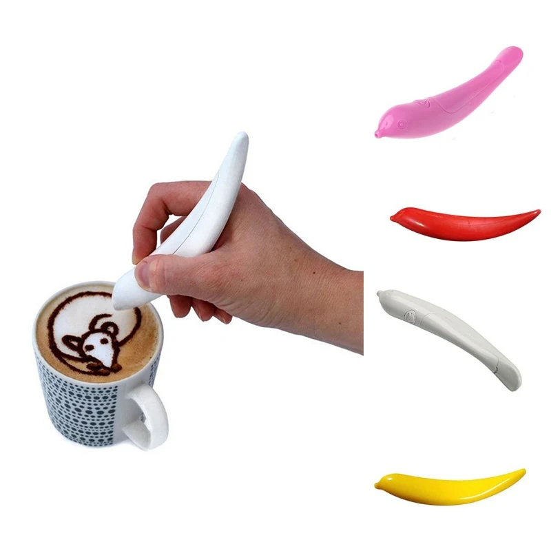 Electrical Latte Art Pen for Coffee Cake Spice Pen Cake Decoration Pen  Coffee Carving Pen Baking Pastry Tools Coffee Decor - AliExpress