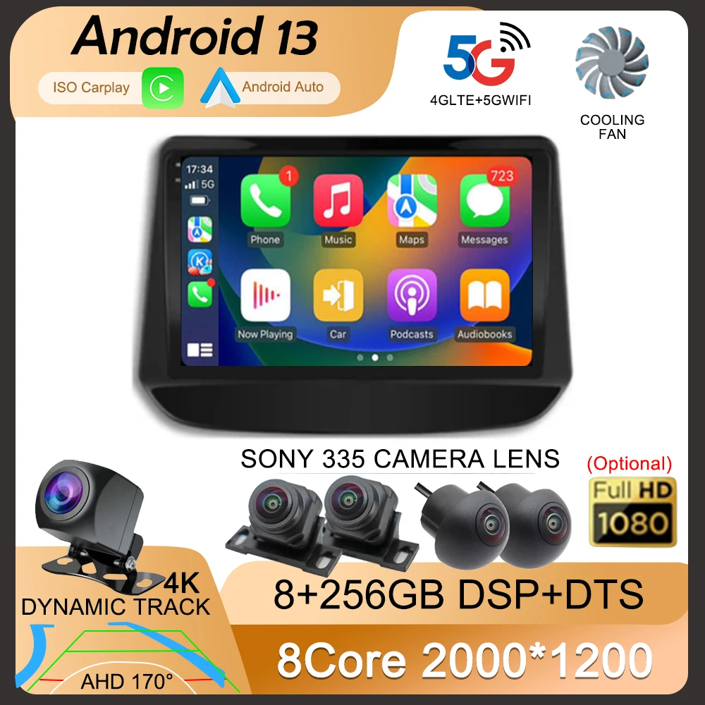 

Автомагнитола для автомобиля Holden, Android 13, с GPS, мультимедийным видеоплеером, 2din, для Chevrolet Onix, кавалер 2020, 2021