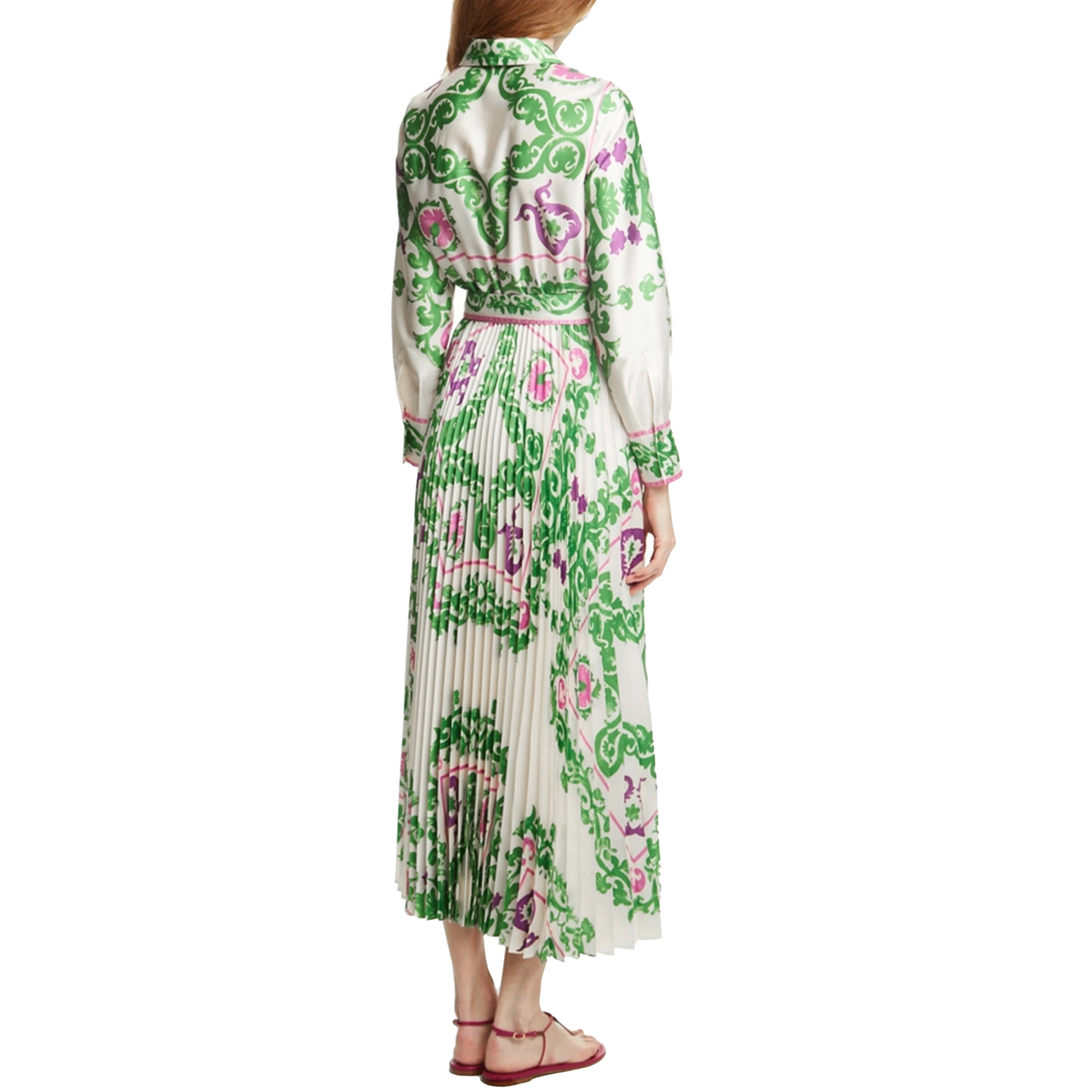 فساتين CHCH النسائية الأنيقة المطبوعة بأربطة ورقبة...