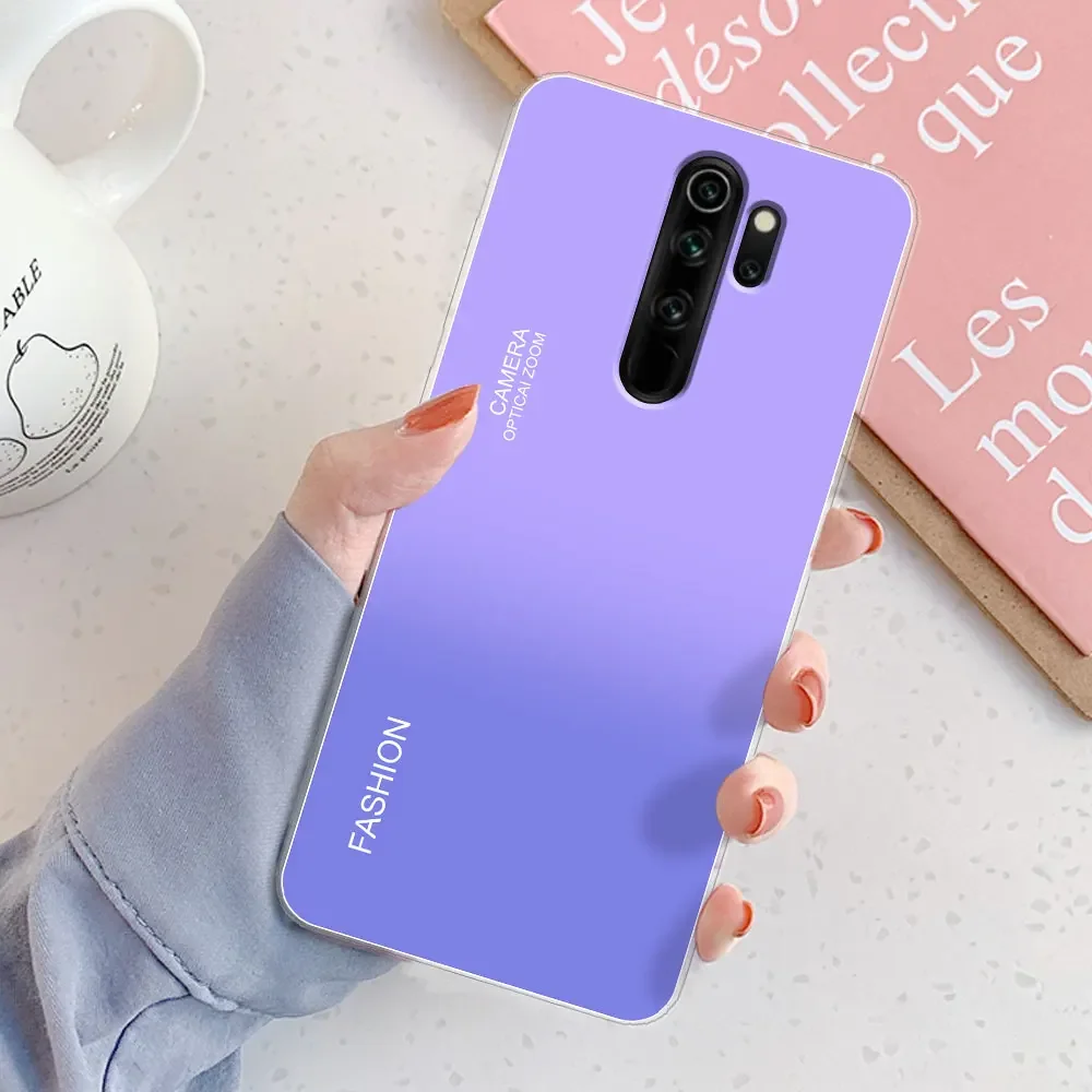 Yoedge 2 Pezzi per Xiaomi Redmi Note 8 Pro Cover,Custodia Morbide Silicone con Dinosauro Disegni,Opaco TPU Bumper Ultra Sottile Antiurto Protettivo Case per Redmi Note 8 Pro 6,53,Viola chiaro & Rosa