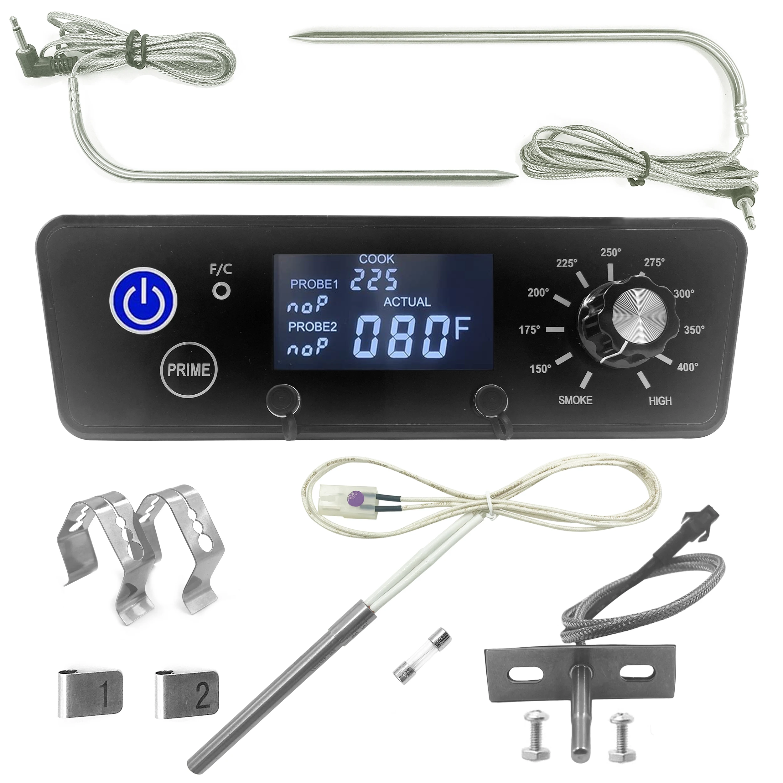 Upgraded Digital Control Board for Pit Boss Wood Smoker Replacement Parts  Thermostat Kit Compatible with Pit Boss