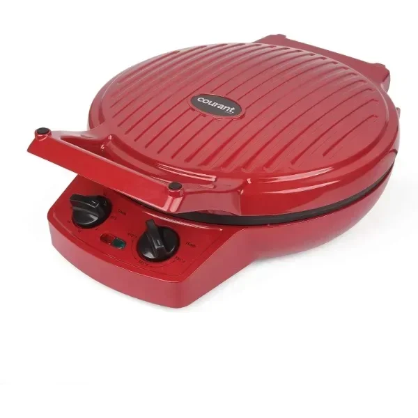 NEW Courant Pizza Maker, 12 Inch Pizza Cooker and Calzone Maker, with Timer &Temperatures control, 1440 Watts Oven convert