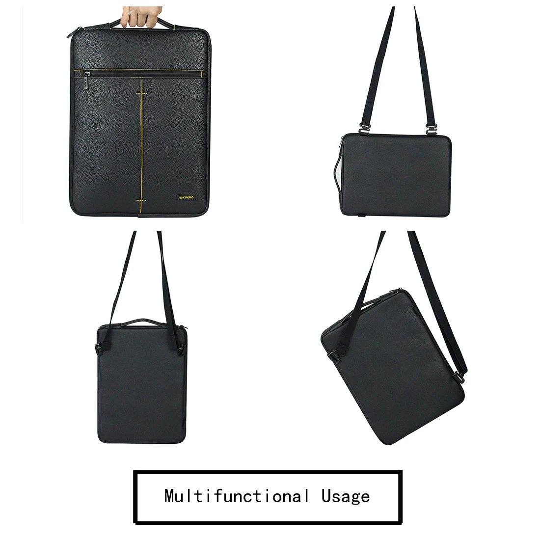 MCHENG-Multi-Funcional Laptop Sleeve, saco de transporte, Water-Resistant,