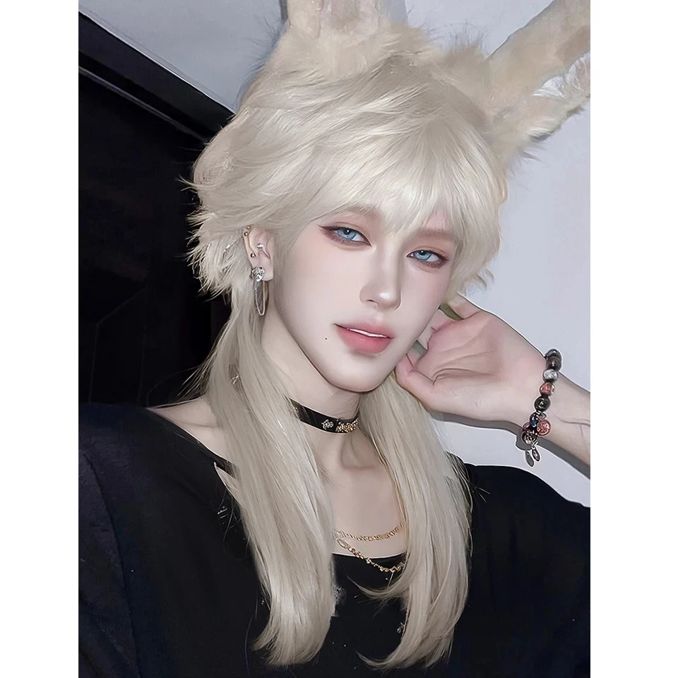 Synthetic Color Wavy Wig for Cosplay and Daily Use