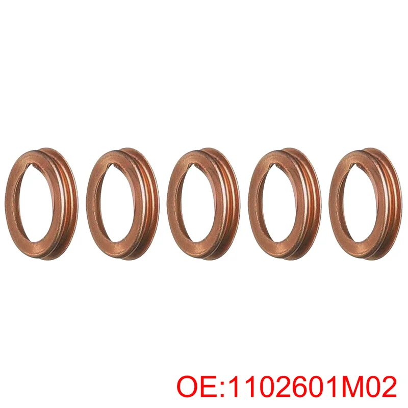 Oil Drain Plug 5pcs Car Engine Oil Drain Plug Gaskets Copper Colored Oil Drain Plugs Crush Washers Gaskets Rings For Nissan Infiniti