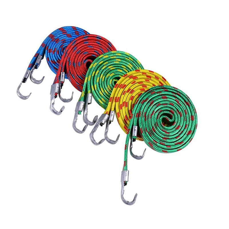 Bungee Cord Straps Bike Motorcycle Car Item Strap Luggage Lashing Rope Elastic Strap 180cm With Hook