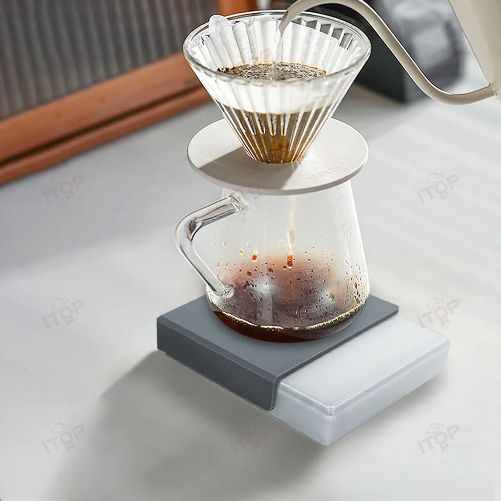 ITOP MNCS Mini Coffee Scale Espresso Extraction Quantitative Scale Pour Over Coffee Flow Scale Coffee Electronic Scale 5