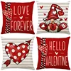 Valentines Day Decorative Pillow Covers 18x18 Set of 4 Love Heart Pillowcase Throw Cushion Case for Sofa Couch Valentine Decor 2