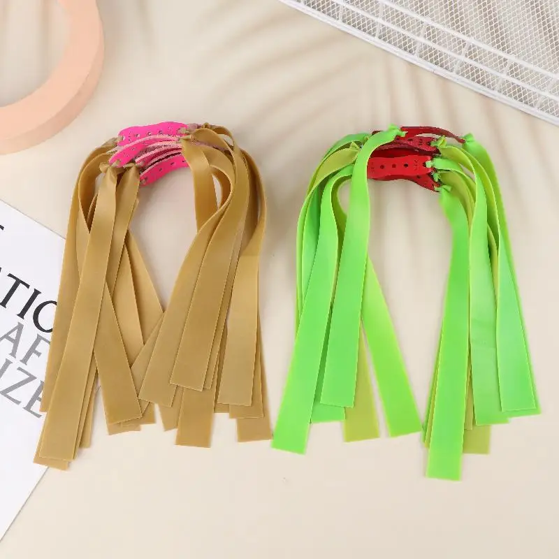 مجموعة من 10 مقلاع صيد قوية مع أربطة مطاطية مسطحة...