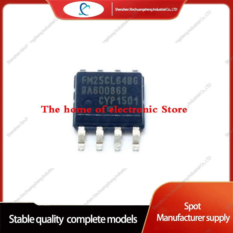 

10PCS FM25CL64B-GTR FM25CL64B FRAM 64Kbit Serial-SPI Interface 3.3V Automotive 8-Pin SOIC