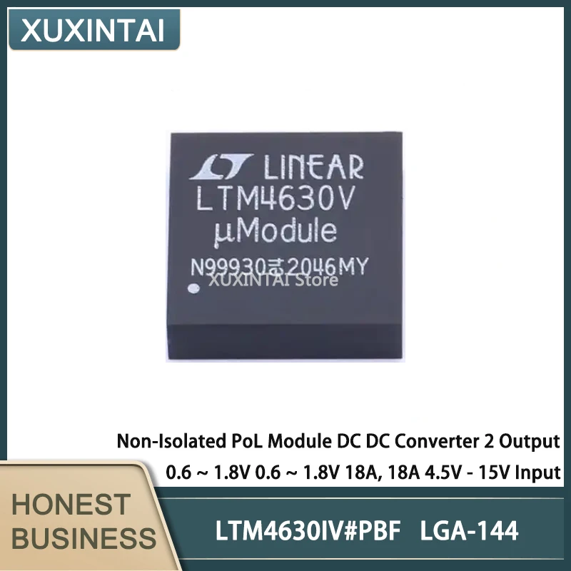 

5Pcs/Lot New Original LTM4630IV#PBF LTM4630IV DC DC Converter 2 Output 0.6 ~ 1.8V 0.6 ~ 1.8V 18A, 18A 4.5V - 15V