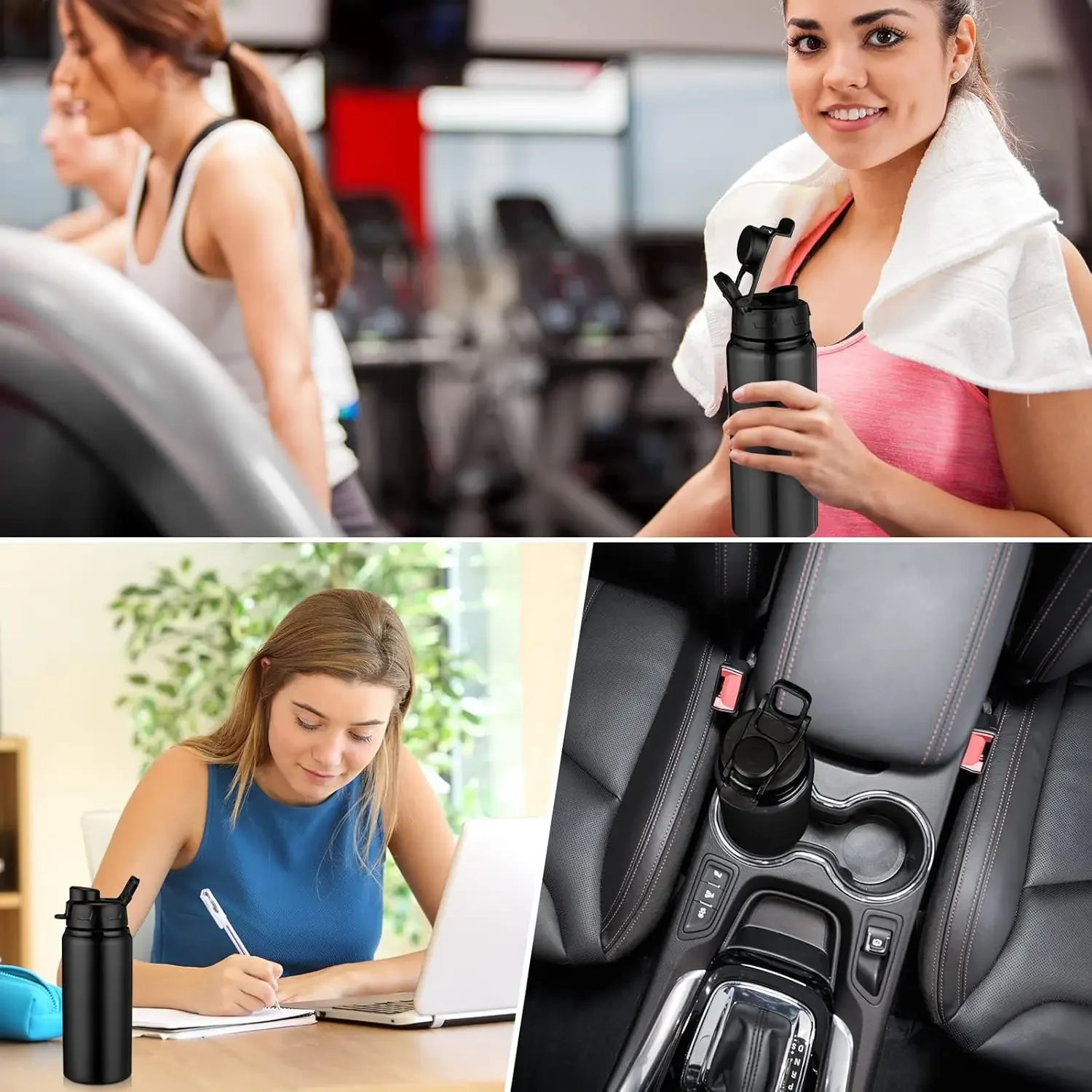 Bouteille d'eau portable réutilisable pour la randonnée et le sport