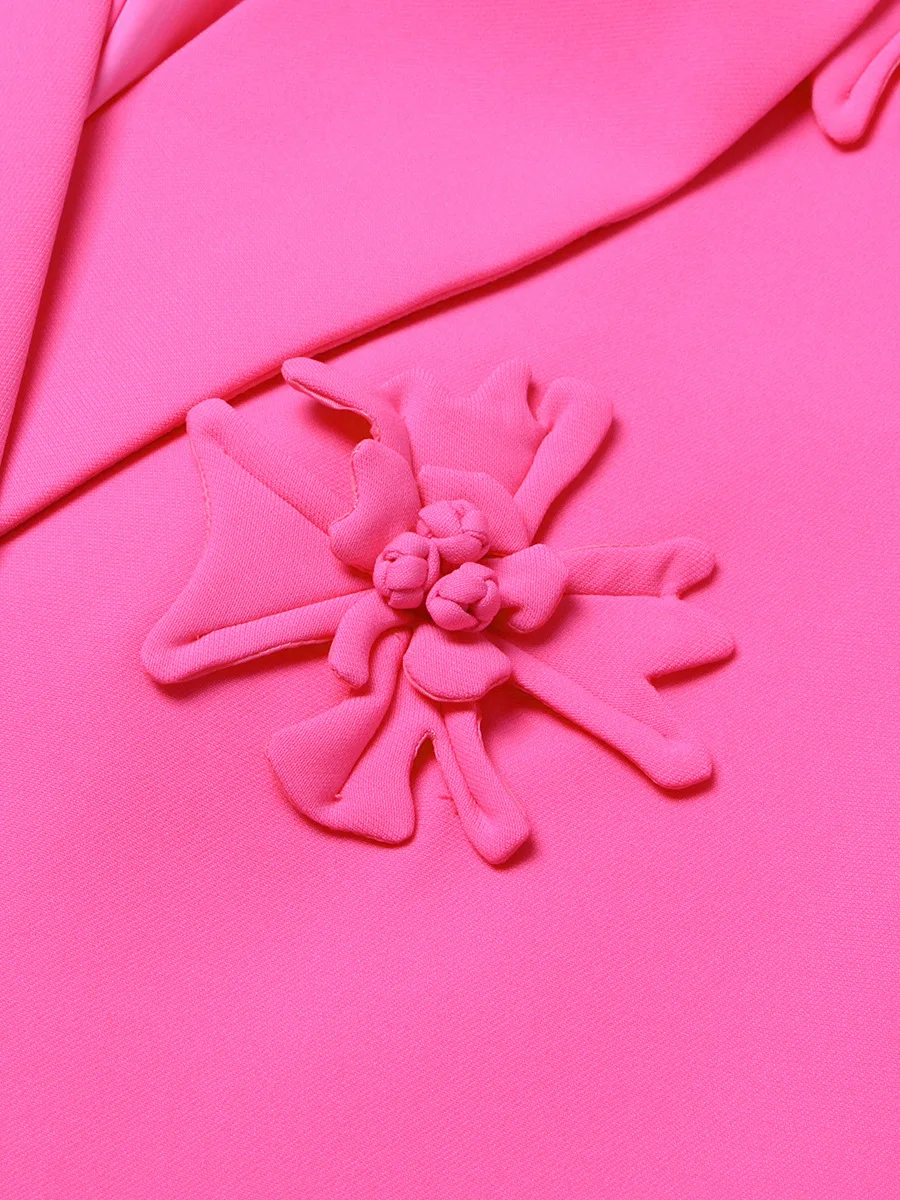 fashion women's blazer notched collar loose single breasted long sleeve solid color suit jackets summer 2024 new