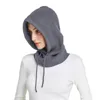 Women's New Fall Winter Full-envelope Cap Knitted Balaclava Hat Scarf Hat Two-in-one Woolen Warm Ear Protection Cap Pullover Hat 2