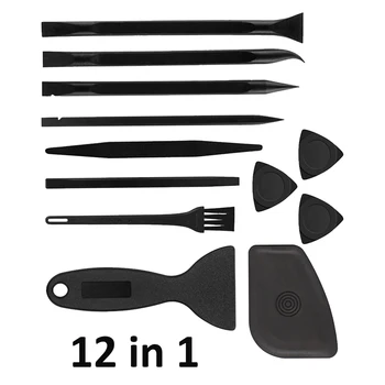 Kit di Riparazione per Telefoni Cellulari 12 in 1, Set di Strumenti per Apertura e Smontaggio con Punte, Spatole, Lame e Leve