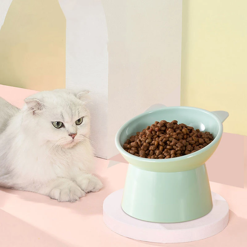 Tanio Nowy gorący miska dla kotów na wysokiej stopce miska sklep