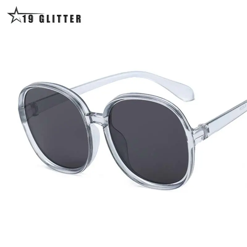 New Round Frame Sunglasses Women Retro Brand Designer Brown Black Oversized Lady Sun Glasses Female Fashion Outdoor_voghion.com