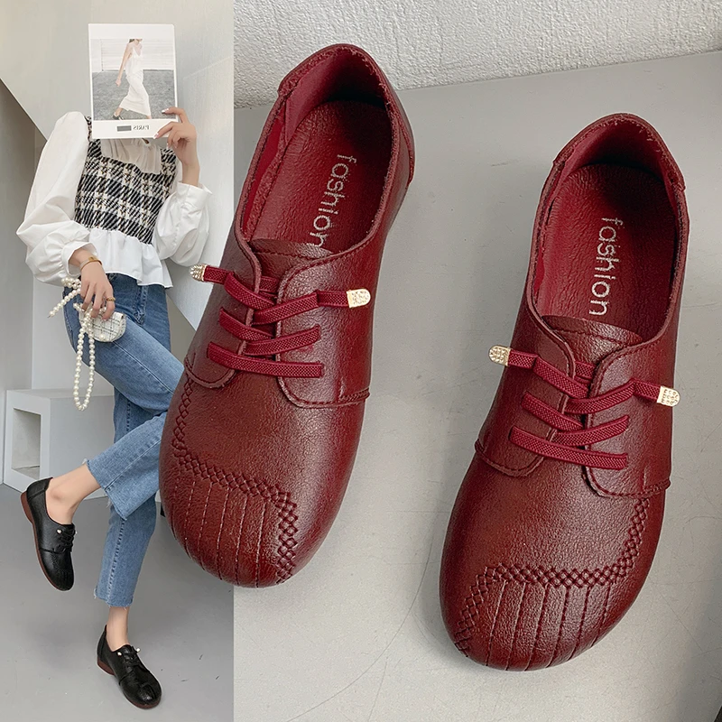 FallWomensShoesBalletFlatsSabotShoesWithoutHeelsLowCasual