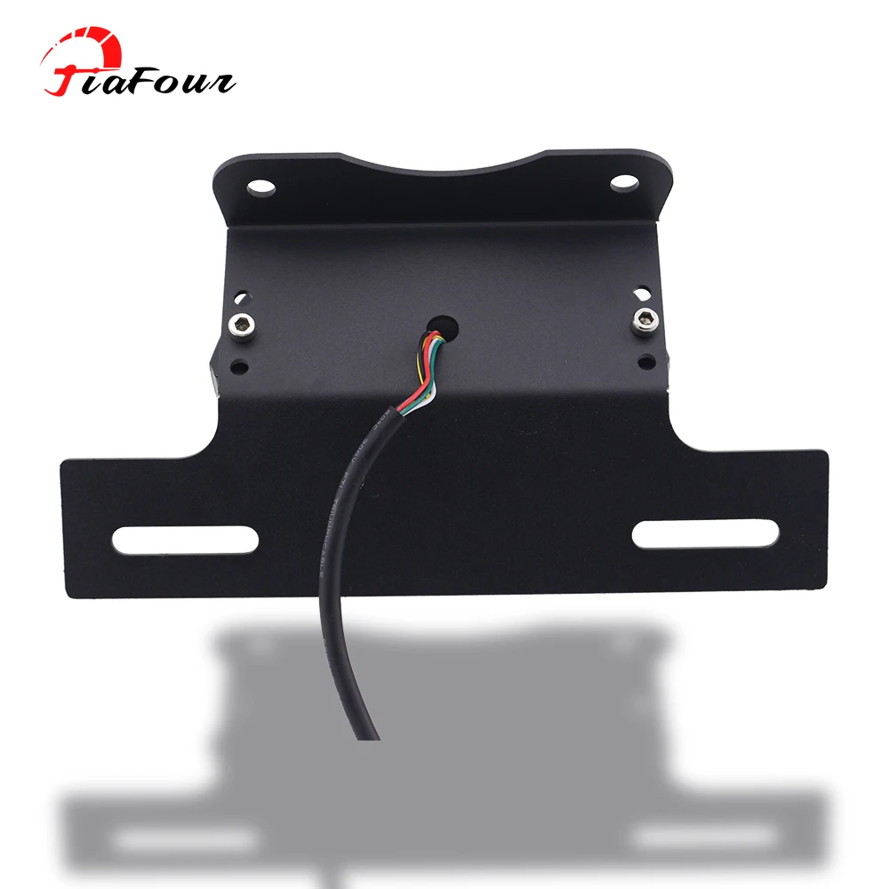 DRZ400SM 용 라이센스 플레이트 홀더 05-21 DRZ400S DRZ400E 00-21 등록 LED 테일 라이트 방향 지시등 깜박임 램프