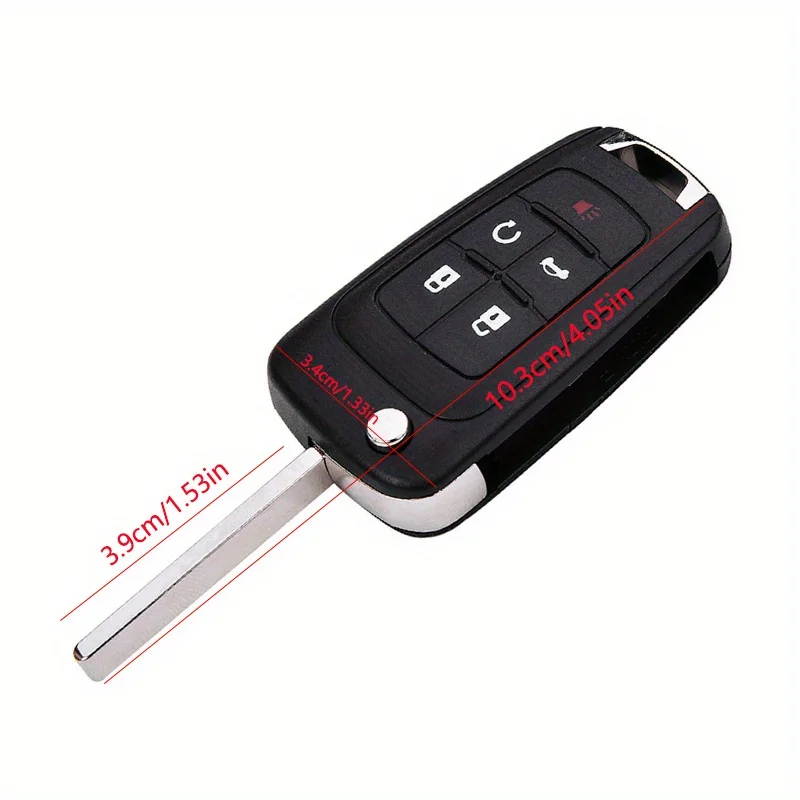 5 Buttons Flip Remote Key Shell For Chevrolet For Cruze Equinox Camaro Malibu