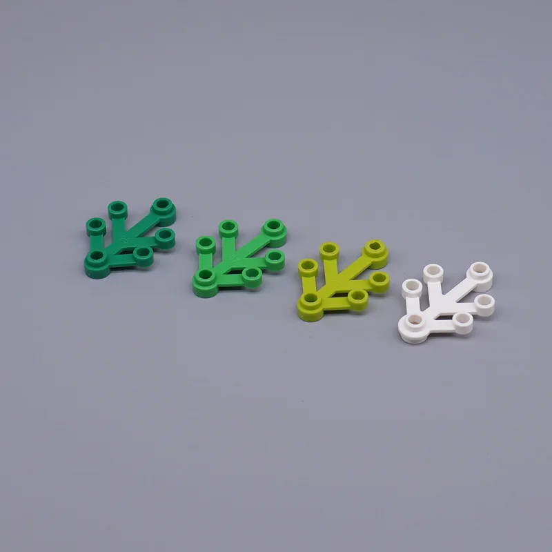 93pcs NO.2423 Leaves 4x3 ABS Material DIY Building Blocks Plastic Bricks Accessories Plant 4*3 Scene Parts Assembly Game Toy