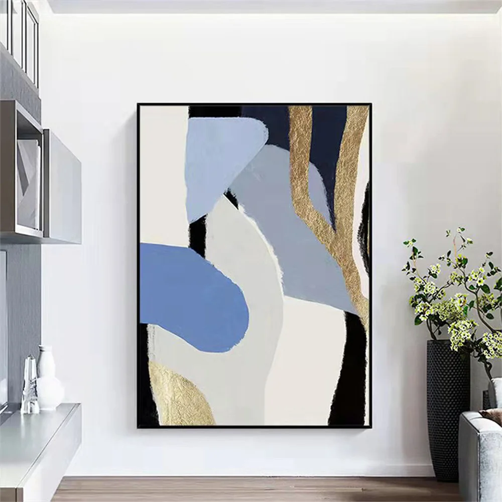 

Pure Handmade Lines, Canvas Oil Painting, Abstract Modern Minimalist Wall Art, Mural, Living Room, Bedroom, Corridor, Porch