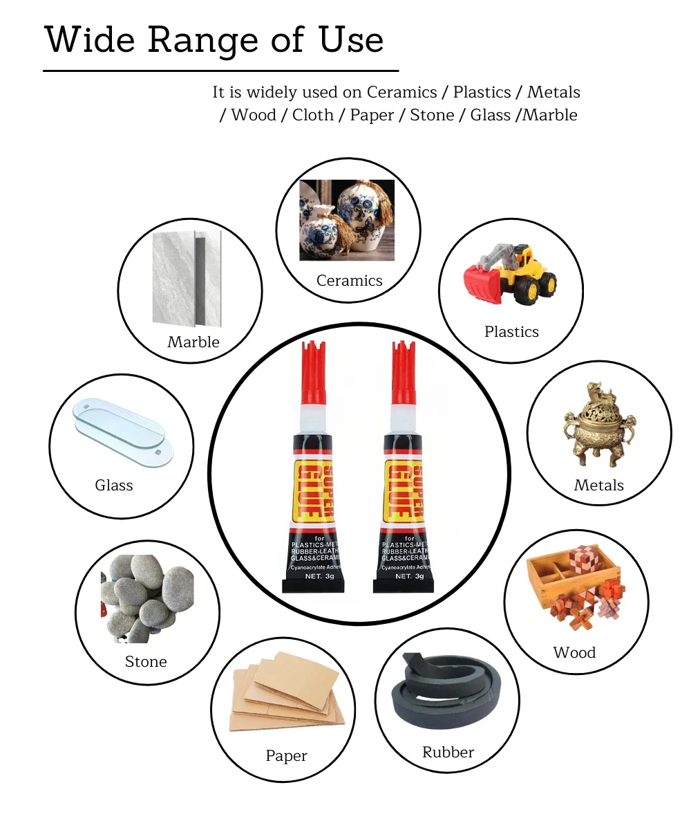 Super Epoxy Resin Glue Liquid Wood Thermal Paste Adhesive 502 Instant Transparent Stationery Shop Rubber 1/3/6/12 Items. Resins