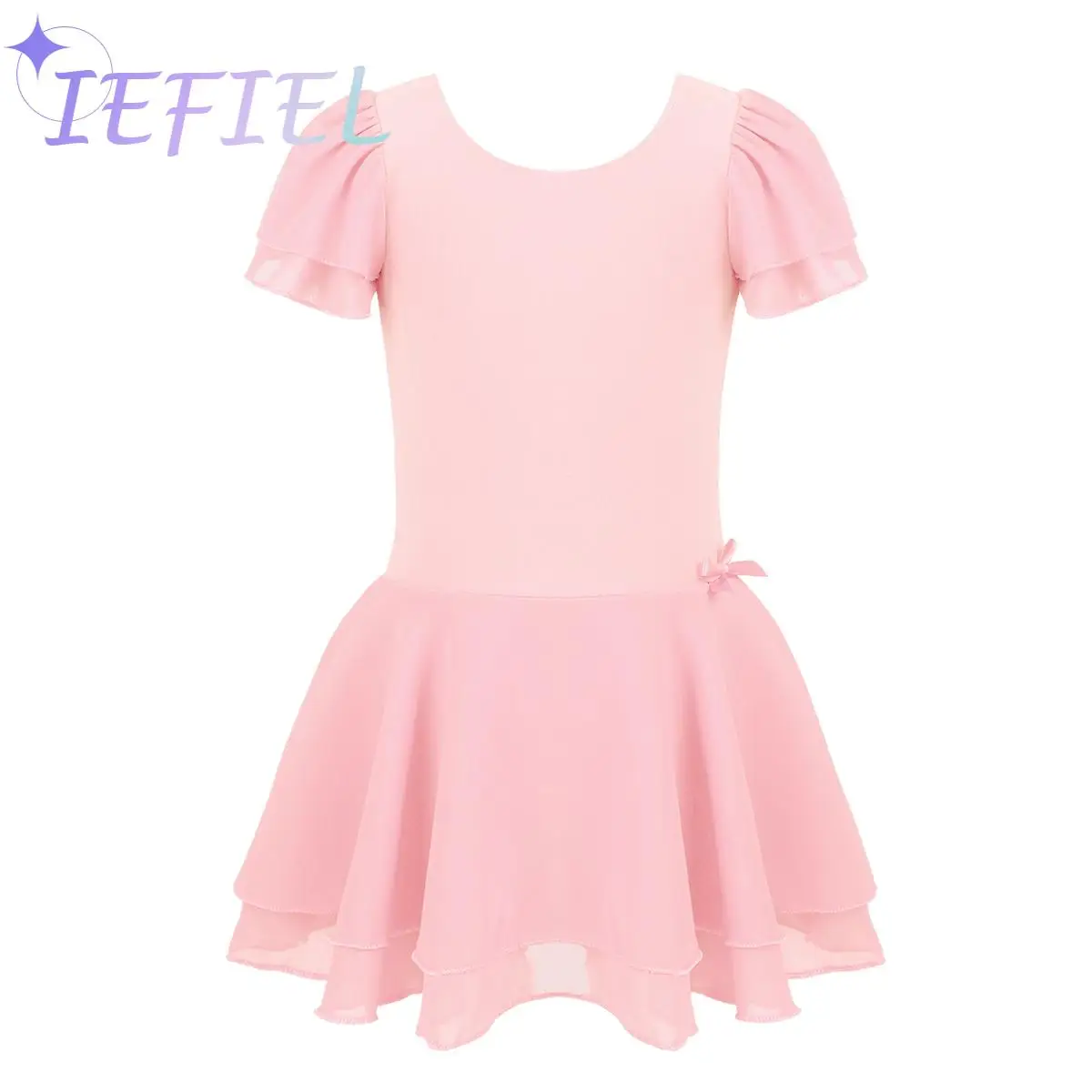 

Kids Solid Color Ballerina Costume Girl Kids Ballet Dance Tutu Tunic Chiffon Dress Sport Casual Gymnastics Leotard Dancewear