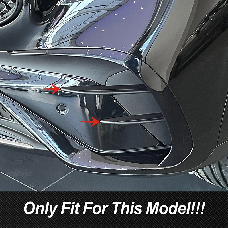 Decorazioni Fari Anteriori In ABS Per Mercedes GLC X253 2020 – Strisce Cromate 3 Colori, Facili Da Installare, Qualità OEM, Accessori Esterni Auto