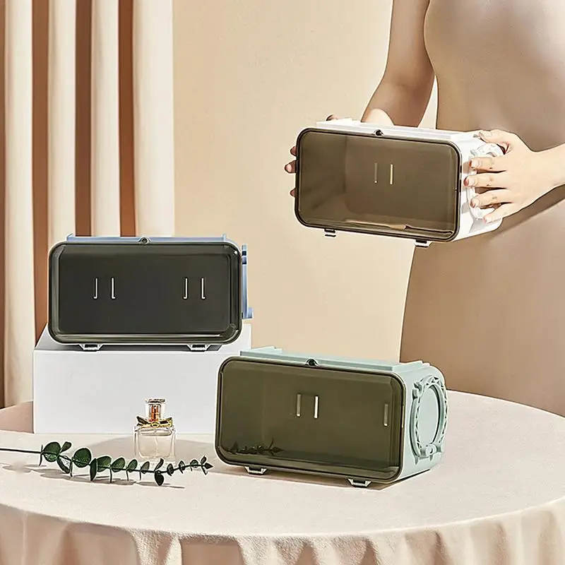 

Wall-Mounted Paper Dispenser Multifold Hand Towel Dispenser Portable Tissue Storage Box Smooth Napkin Buckle For Toilet Bathroom