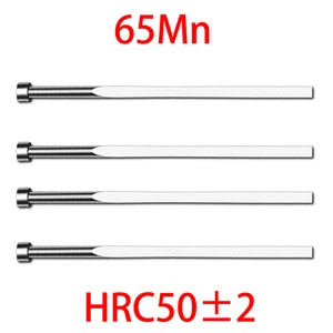 1.5/1.8*2/3/4/5mm 3mm 4mm 5mm 6mm OD 100-150-200-250mm Length 65Mn HRC50 Mould Needle Tail Rectangular Flat Blade Ejector Pin