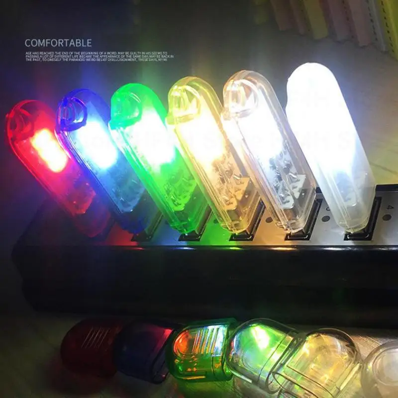 Flexible USB LED Night Lights DC5V USB LED Mini Book Light 1.5W Desk Reading Lamp Touch Switch Red Blue Green White B4