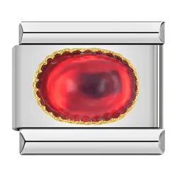 Elegant Red Glaze Floral Heart Charm for Bracelet Jewelry Making (DJ004 A)