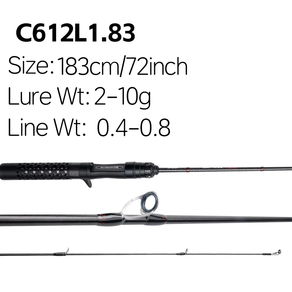 FISHINGFANS 65 グラム T1100 カーボンロッド超軽量ライト 1.47