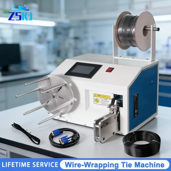 Avvolgitrice automatica per legare cavi da 5-60 mm Macchina per legare cavi touch screen Cavo dati Cavo di alimentazione Rilegatrice per bobine di filo