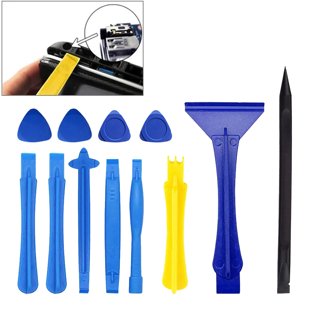 

12Pcs/Set Phone Computer DIY Disassemble Tools Pry Bars Disassembly Aids Dual Ends Spudger Crowbar Pry Repair Opening Tool