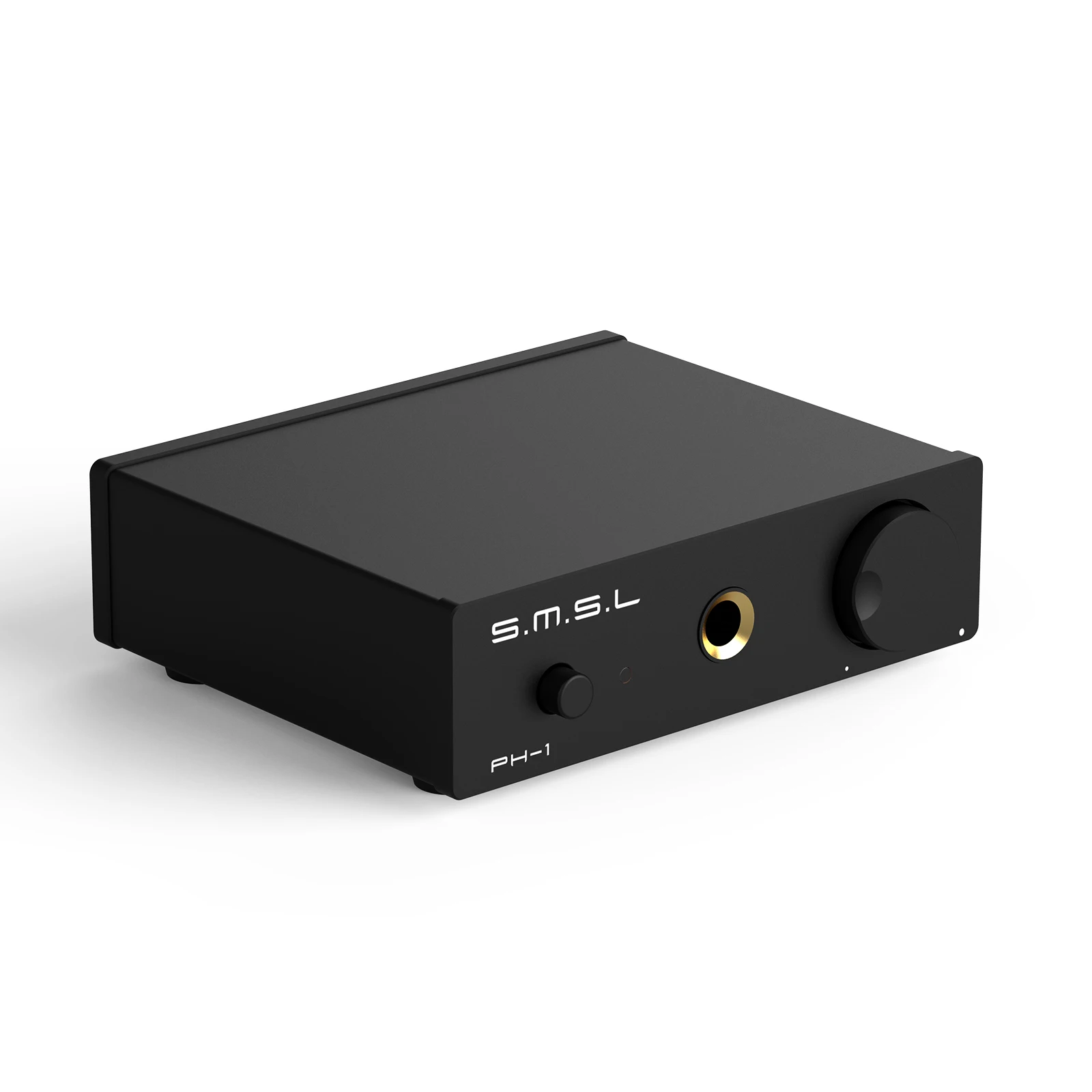 SMSL PH-1 고음질 MM 포노 앰프 (내장형 헤드폰 앰프 포함) 초저왜곡 46dB 골드 게인 오디오 애호가용