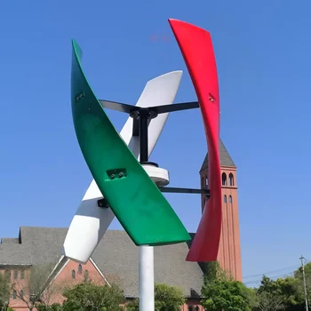 Wind Turbine Coreless Permanent Magnet Generator Aerodynamics for Ships Pavilions Cabins Mobile Homes Controller