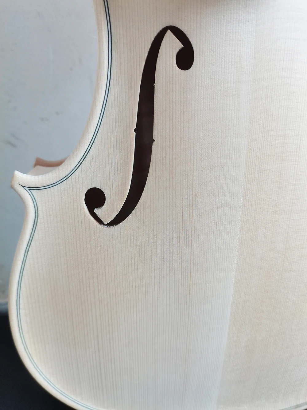 European Spruce rich Flame Maple white embryo unfinished white maple wood violin 4/4 3/4 solid wood DIY violin