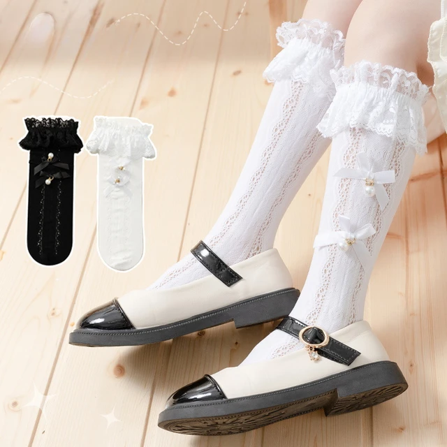 여름철의 귀여운 액세서리: 로리타 레이스 양말