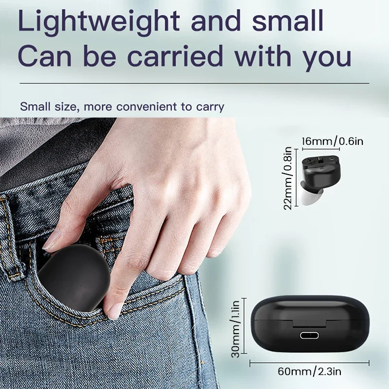 Hearing Aids For Deafness Sound Amplifier For Elderly Rechargeable Hearing Device Ear Hearing Aid Magnetic Charging Audiphone 6