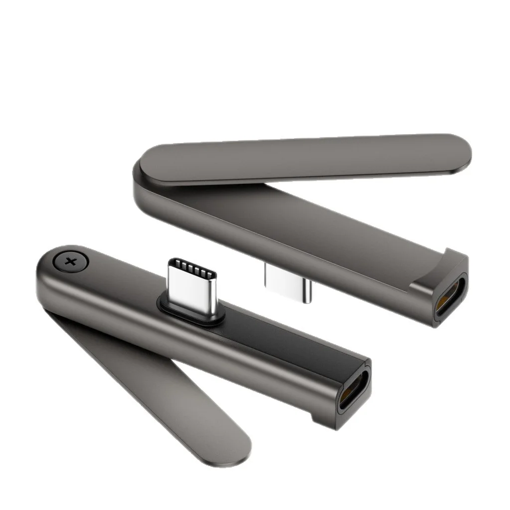 KEBIDU 240W USB C-USB C 브래킷 어댑터 타입 C 고속 슈퍼 충전 폰 케이블 스탠드 어댑터 (휴대폰용) ,240W USB C to USB C Bracket Adapter Type C Fast