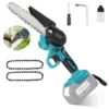 for Makita 18v brushless chainsaw, small handheld electric 8-inch logging saw mini portable chainsaw for Makita BL1830 Battery 1