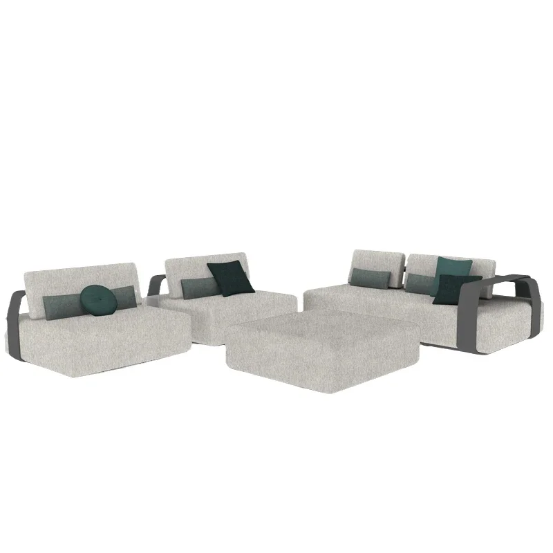 waterproof Nordic outdoor sofa open-air garden courtyard villa leisure corner seat combination designer sample room furni