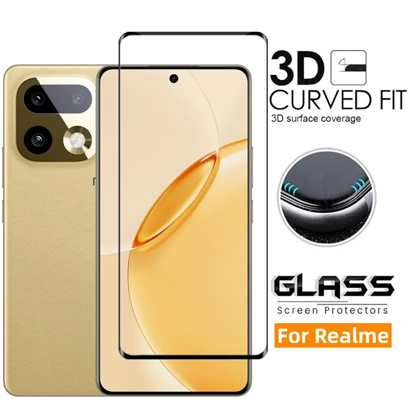 Vollständige Glasabdeckung für Realme 16 Pro Plus 5G Gehärtetes Glas Realme 16 Pro+ Displayschutzfolie 3D Handyfolie Realme 16 Pro Plus – Detail 1